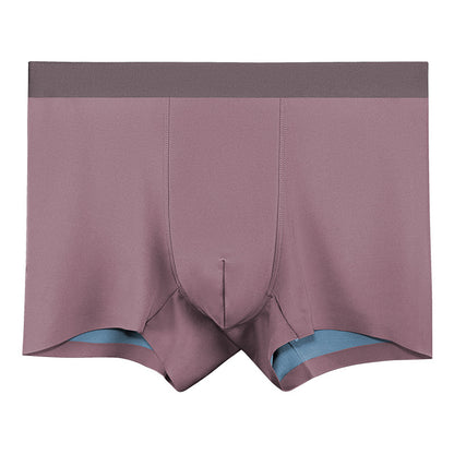 Men's Underwear Modal Double-sided Seamless Boxers Jazz Purple - D&A