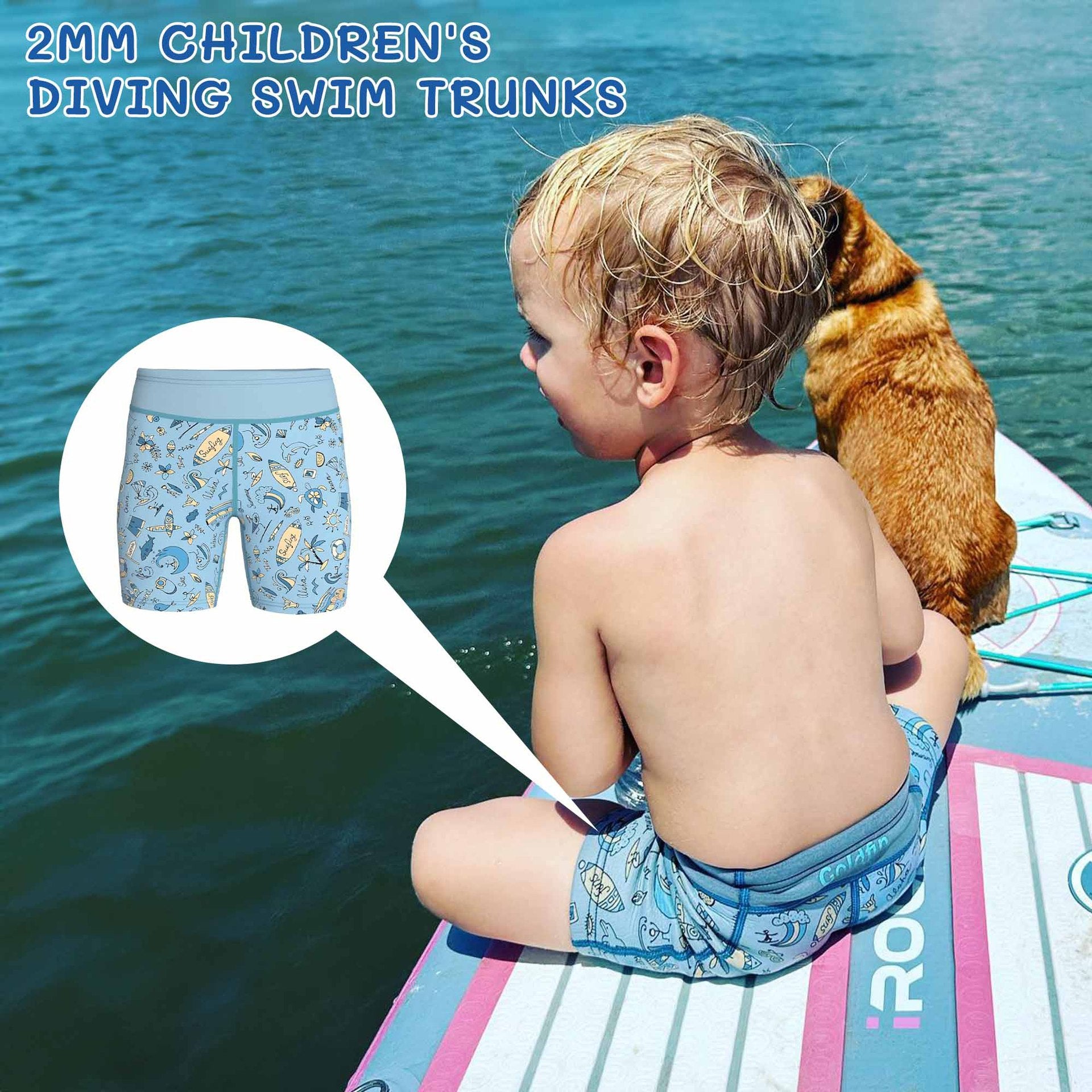 Warm Surfing Upstream Neoprene Swimming Trunks - D&A