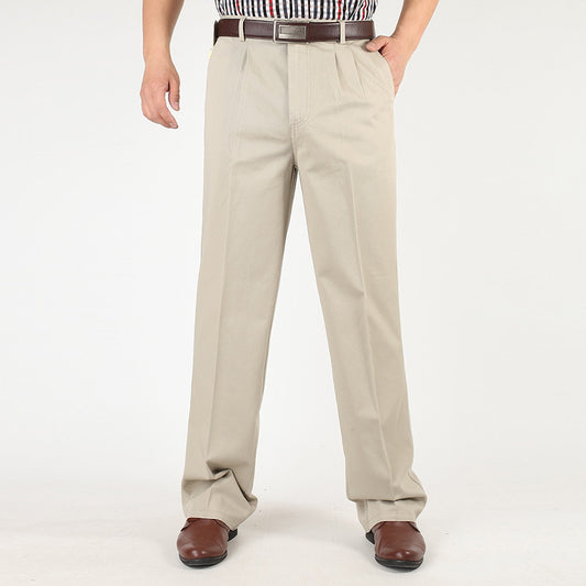 Thick Men's Pure Cotton Casual Pants - D&A