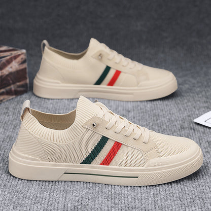 Breathable Thin Knitted Mesh Men's Casual Sneakers - D&A