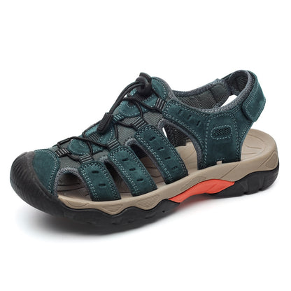 Summer Closed Toe Sandals Men's Leisure Outdoor Gray - D&A