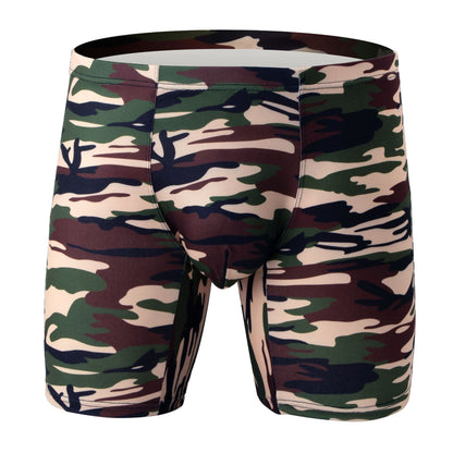 Men's Camouflage Loose U Convex Casual Sports Boxers Coffee Camouflage - D&A