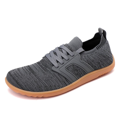 Wide Head Bare Feet Casual Fashion Hiking Boots Dark Gray - D&A