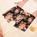 Summer Printed Men's Ice Silk Seamless Panties Blue Peony - D&A
