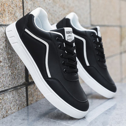 Autumn Easy Wear Shoes Korean Trendy Wild Sneakers AL088 Black - D&A