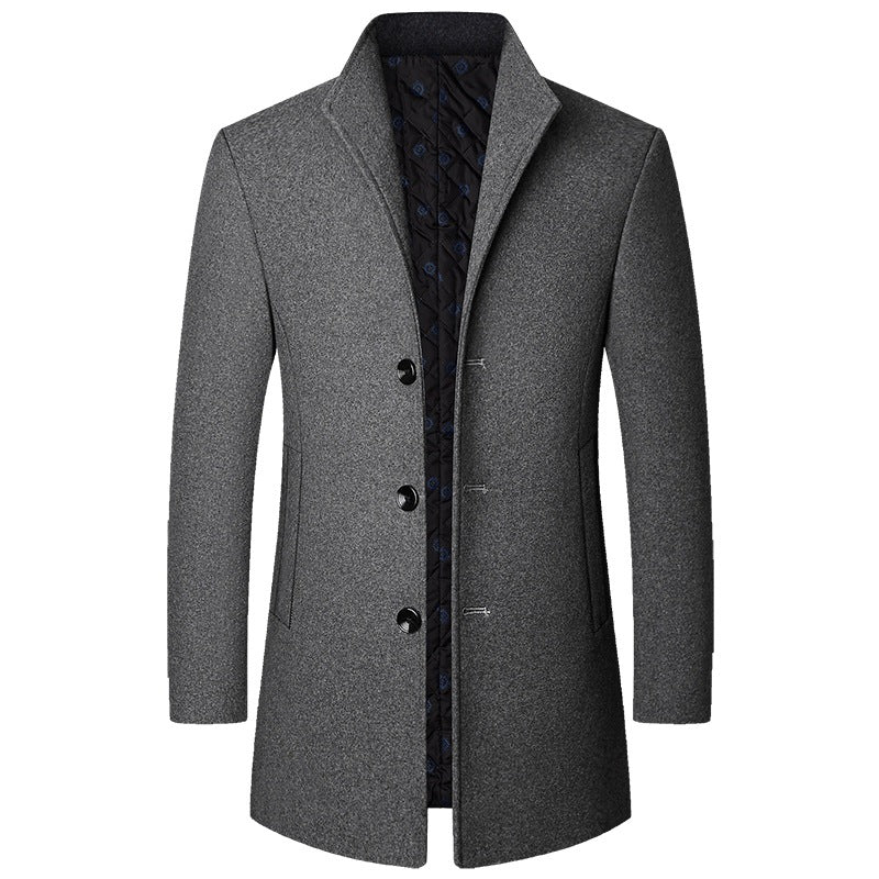 Autumn And Winter Casual Woolen Coat Men - D&A