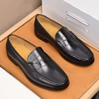 Men's Fashion Breathable Casual Leather Shoes - D&A