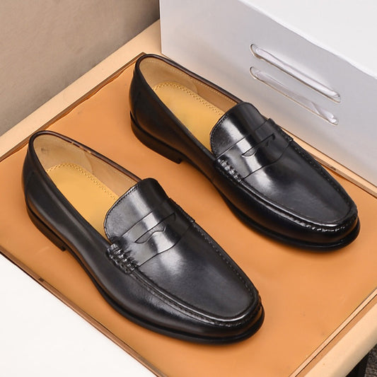 Men's Fashion Breathable Casual Leather Shoes - D&A