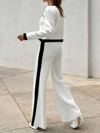 New Elegant Style Round Neck Long-sleeve Suit - D&A