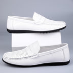 Men's Leather Shoes Microfiber Hollow-out Loafers - D&A