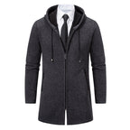 New Men's Chenille Hooded Cardigan Sweater - D&A