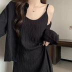 Black Camisole Summer Long Dress Fashion - D&A
