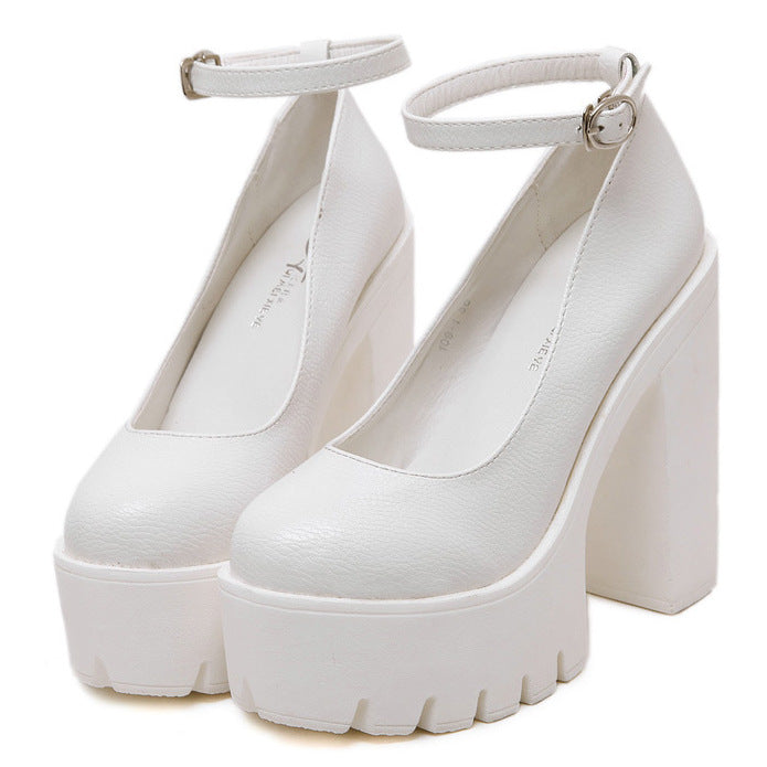 European And American Fashion Buckle Women's Shoes - D&A