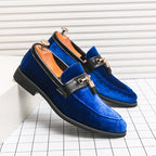 Loafers Solid Color Fringed Leather Shoes - D&A