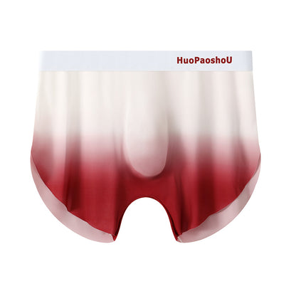 New Ice Silk Huajielong Men's Underwear Red - D&A