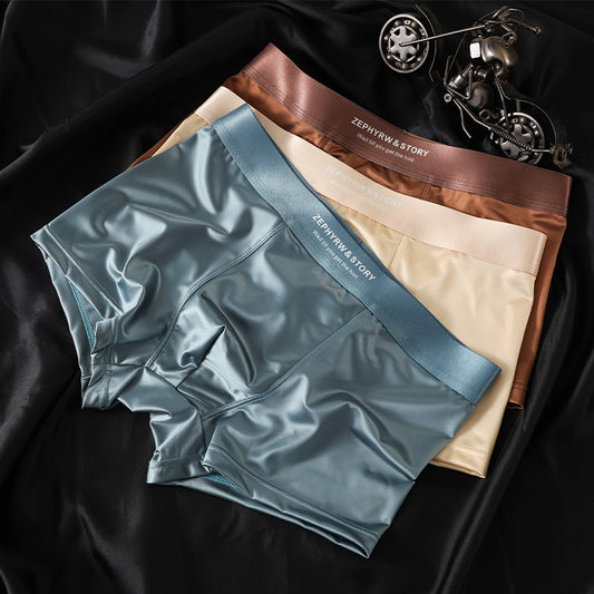 Men's Satin Light Luxury Ice Silk Underwear Summer - D&A