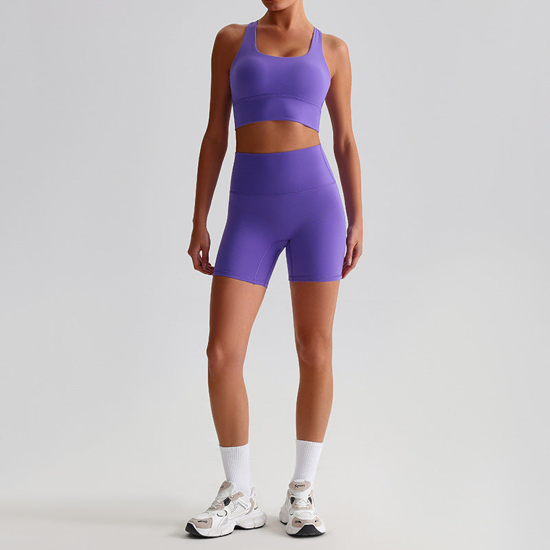 Fashion Sports Fitness Yoga Wear Suit Women 0197 Passion Purple Suit - D&A