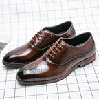 Fashion Men's Business Formal Wear Leather Shoes - D&A