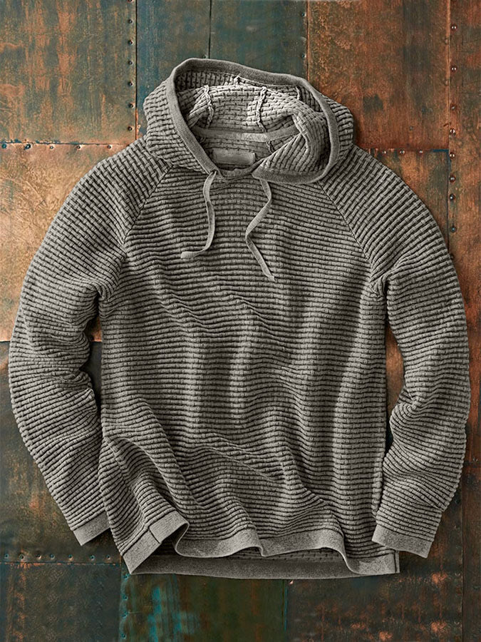 Loose Fashion Hooded Sweatshirt Gray - D&A