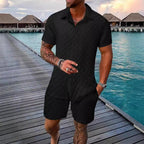 Men's Chemical Fiber Shirt Casual Suit - D&A
