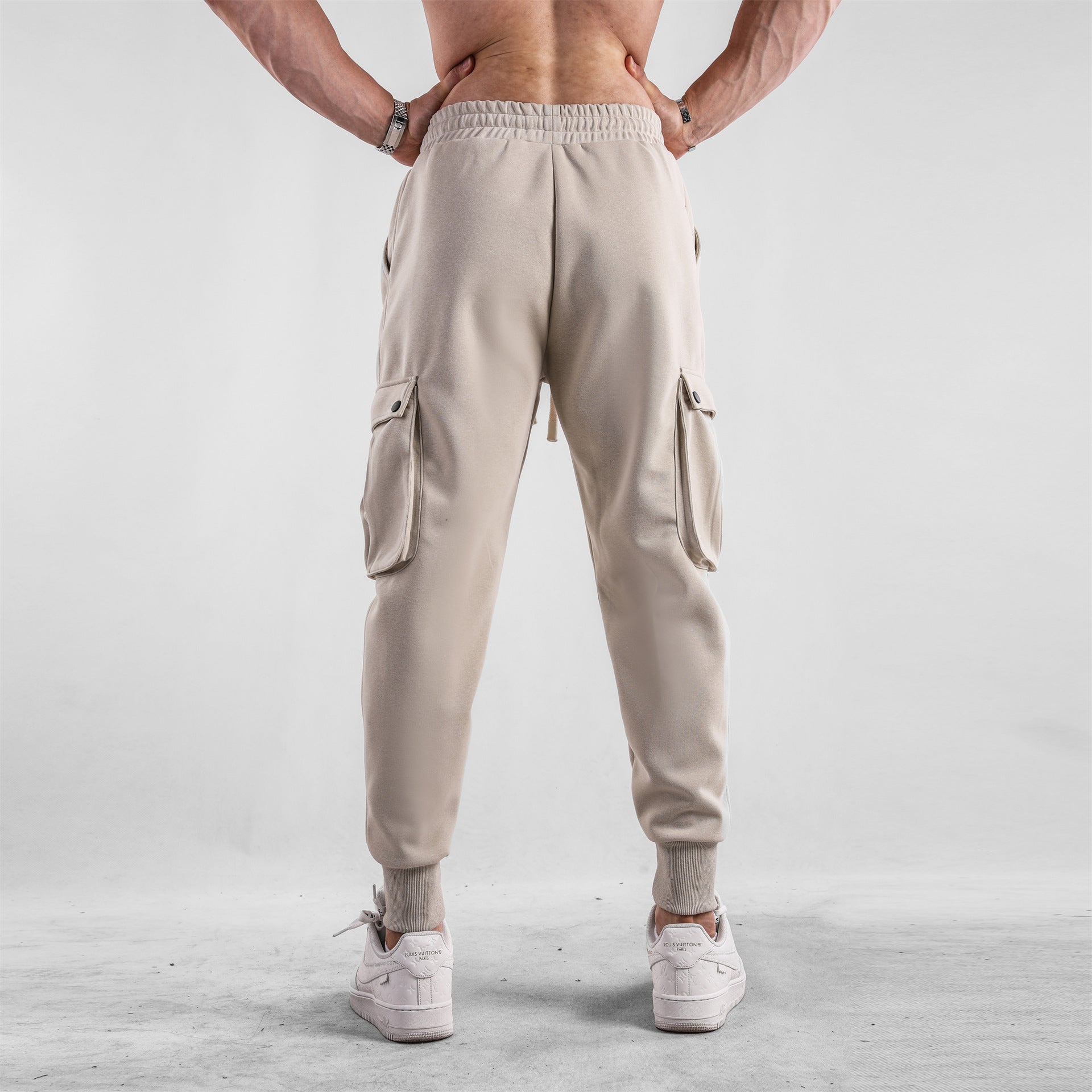 Men's Loose Close Up Ankle-tied American Sports Trousers - D&A