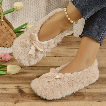 Women's Indoor Comfortable Breathable Warm Closed-toe Slippers Soft - D&A