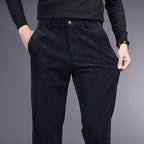 British Retro Middle-aged And Elderly Striped Pants - D&A