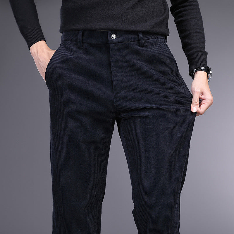 British Retro Middle-aged And Elderly Striped Pants - D&A