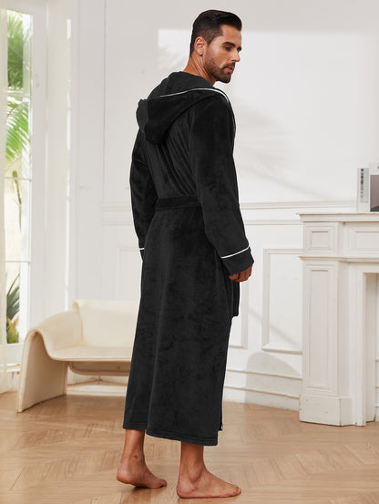 Fashion Men's Flannel Bathrobe Pajamas Women - D&A