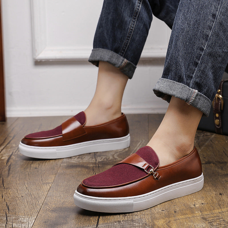 Men's Leather Shoes Horsebit Buckle Slip-on - D&A