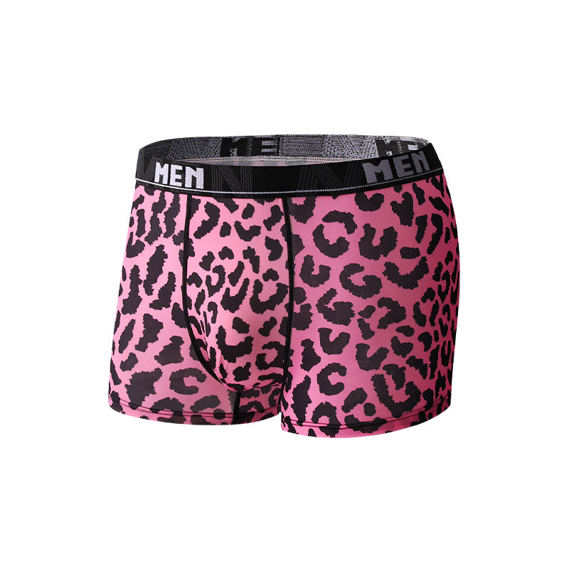 Plus Size Men's Underpants Boxers Mid Waist 9091 Pink - D&A