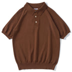 Retro Knitted Cotton Short-sleeved T-shirt - D&A
