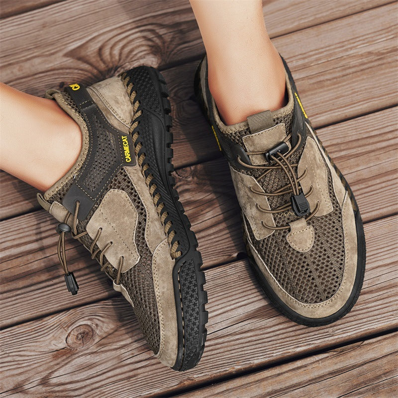 Hand-stitched All-match Breathable Comfortable Genuine - D&A