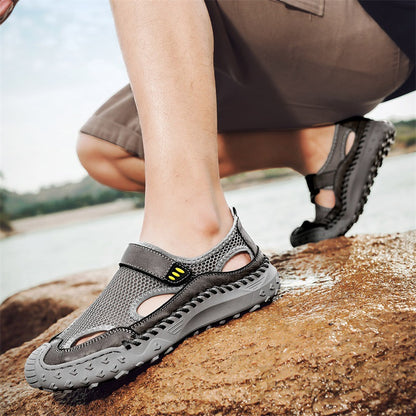 Summer Outdoor Casual Hollow Mesh Surface Breathable Men's Sandals - D&A