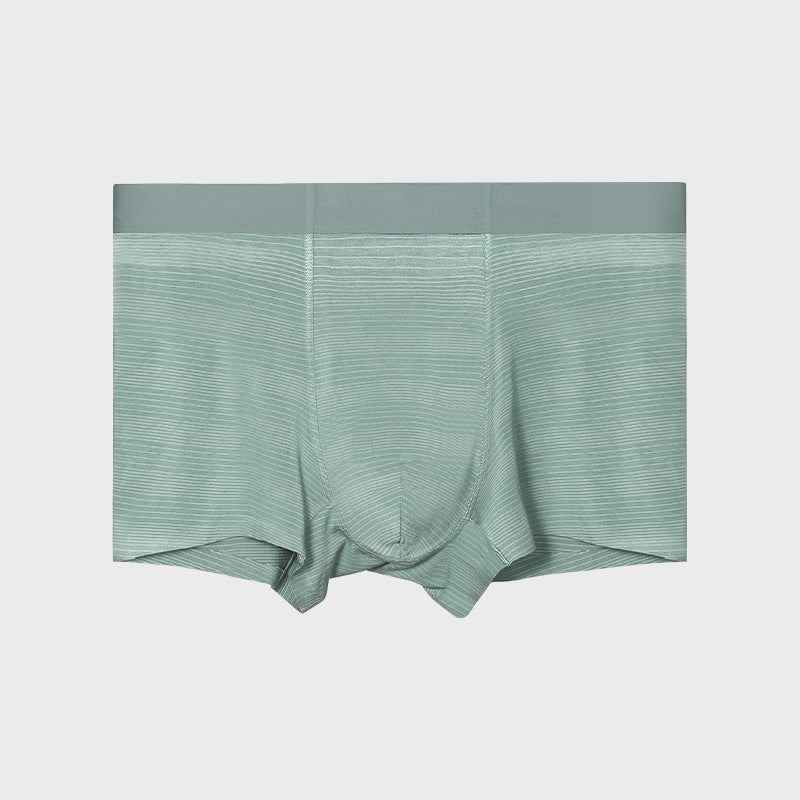Men's Antibacterial Underwear Summer Thin Tea Green - D&A