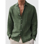 Long Sleeve Men's Shirt Striped Print PW231231101 - D&A