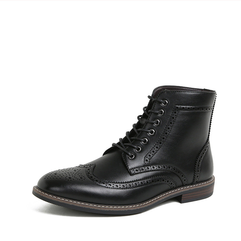 Autumn And Winter New Retro High-top Men's Work Ankle Boots - D&A