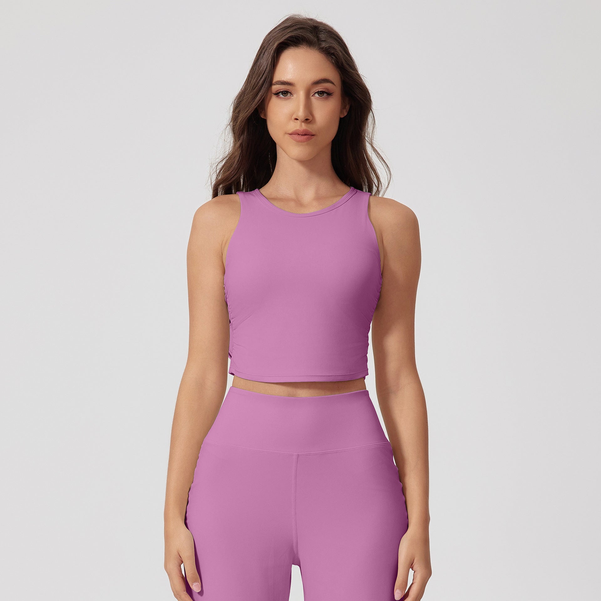 Fitness Nude Feel Bra Quick-drying U-shaped Backless Bra Wild Rose - D&A