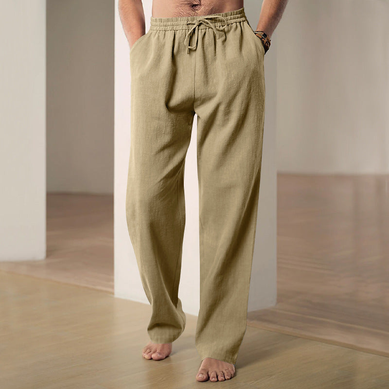 Men Track Sweatpants Breathable And Loose Khaki - D&A