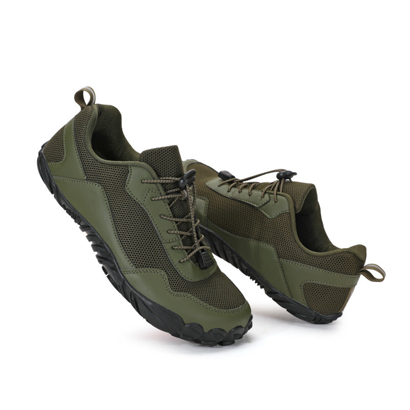 Leisure Road Riding Men's Outdoor Mountaineering Sports Training Shoes 6806 Army Green - D&A