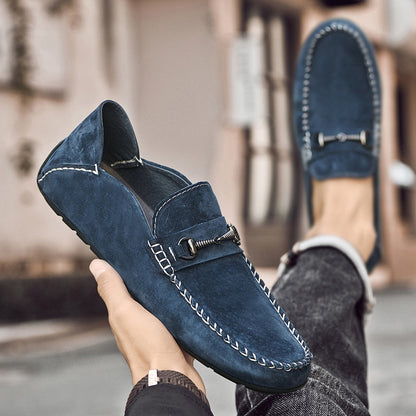 Men's Suede Leather Breathable Casual Shoes - D&A