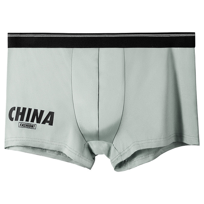 Men's Underwear Summer Thin Ice Silk Gray - D&A