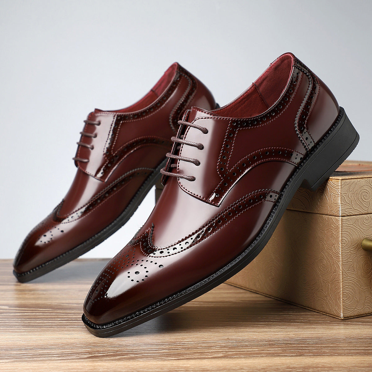 Retro British Style Practical All-match Leather Shoes - D&A
