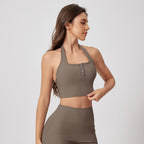 Halter Bra Quick-drying Thread Backless Bra - D&A
