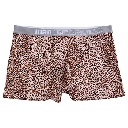 Men's Large Size Loose Leopard Print Comfortable Loose Underwear - D&A