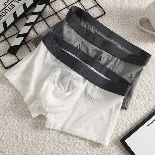 Men's Ice Silk Boxer Mesh Breathable Underwear - D&A