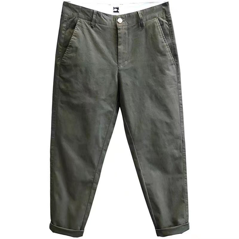 Men's Cropped Cotton Casual Pants - D&A