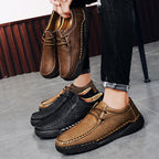 Men's Genuine Leather Casual Versatile Leather Shoes - D&A