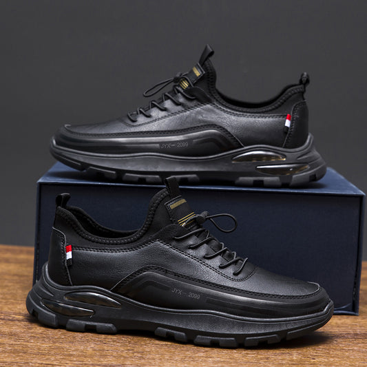 Men's Fleece Lined Padded Warm Keeping Waterproof Sneakers - D&A