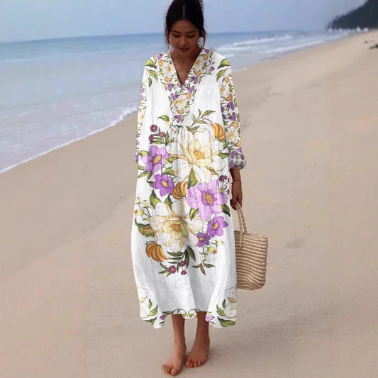 Holiday Long Sleeve Shirt Dress Women's Casual - D&A